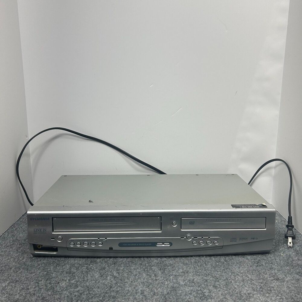 Sylvania DV220SL8 DVD/VCR Combo Recorder Player 4 Head Tested Working No Remote